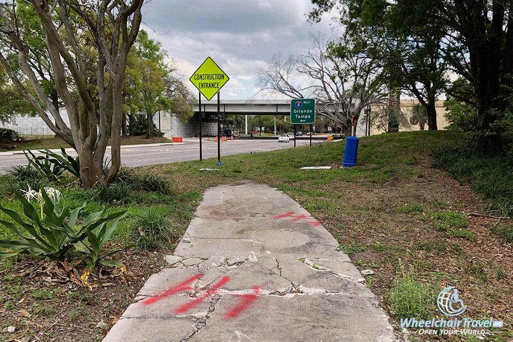 Sidewalk in Maitland, FL.