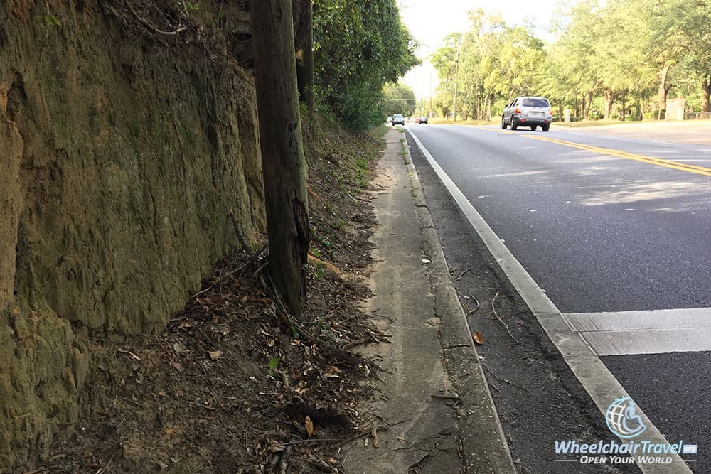 Sidewalk in Tallahassee, FL.