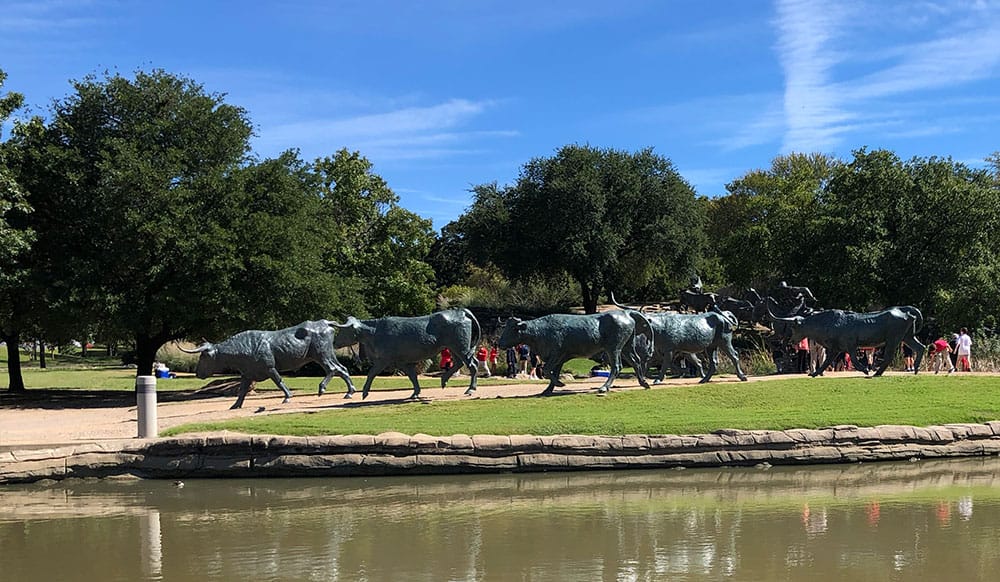 The Pioneer Plaza Park in Dallas is wheelchair accessible.