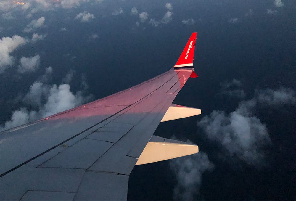 Initial approach into Dublin Airport in Ireland.