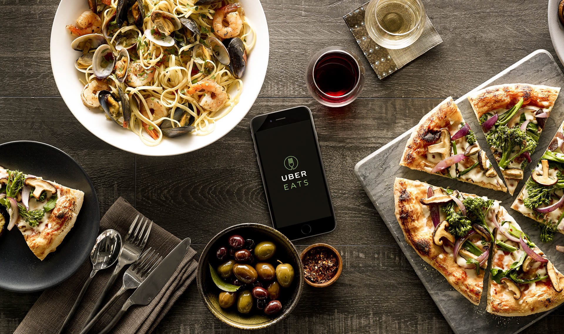 Grab dinner with UberEATS or another food delivery app.