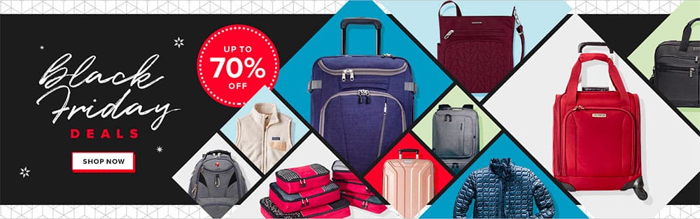 Big discounts on luggage from eBags on Black Friday.