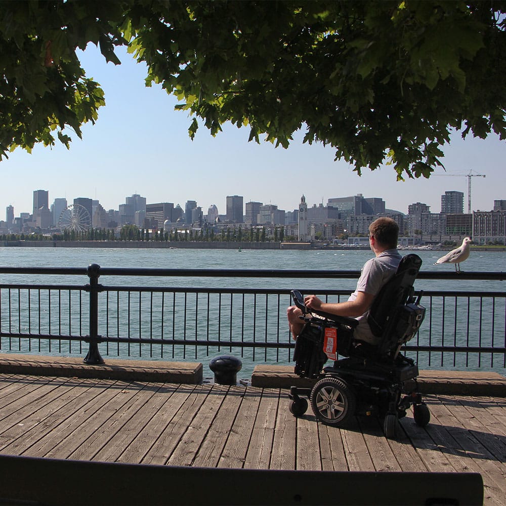 On the Parc Jean-Drapeau dock.