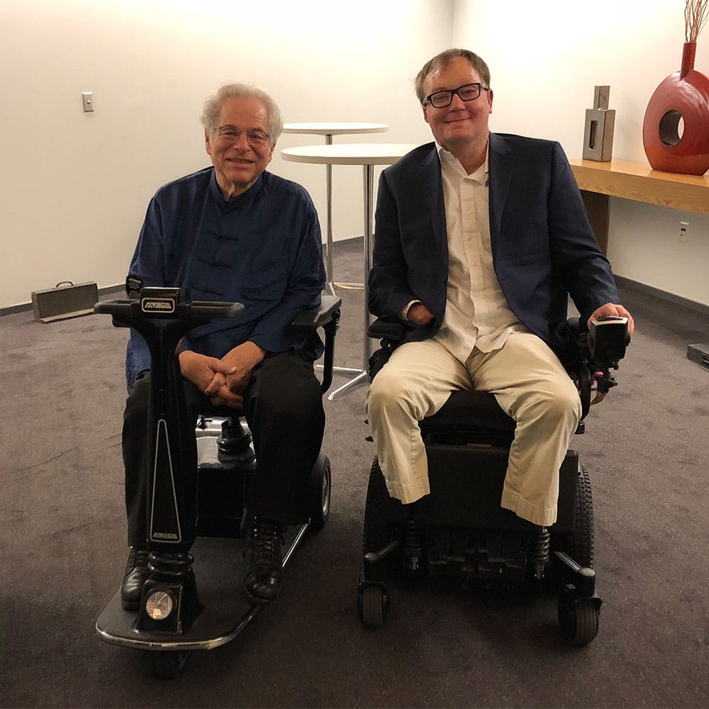 Meeting Itzhak Perlman after his performance in Dallas, TX.