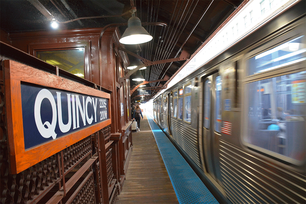 Chicago's Quincy station.