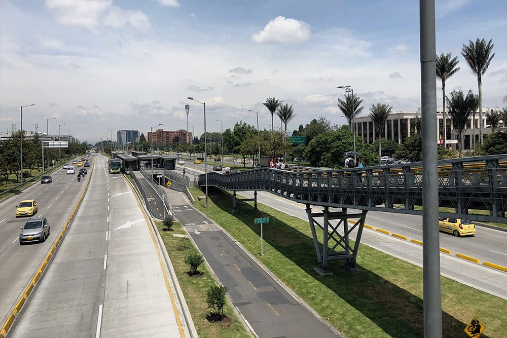 CAN TransMilenio bus station.