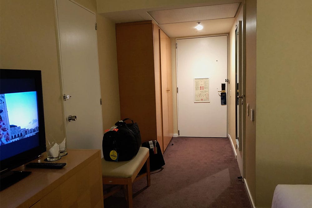 Guest room entryway.