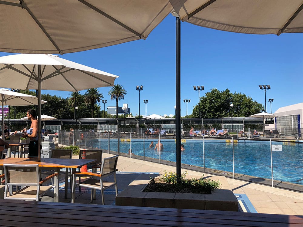 Rooftop swimming pool at Sheraton Buenos Aires.