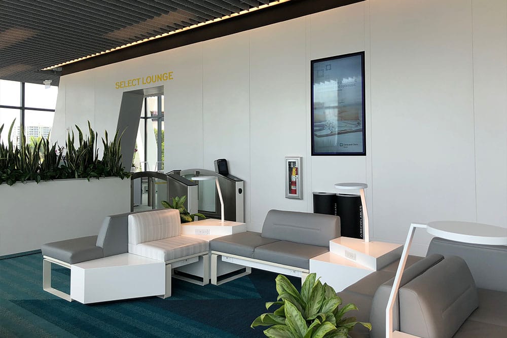 Brightline station waiting area.