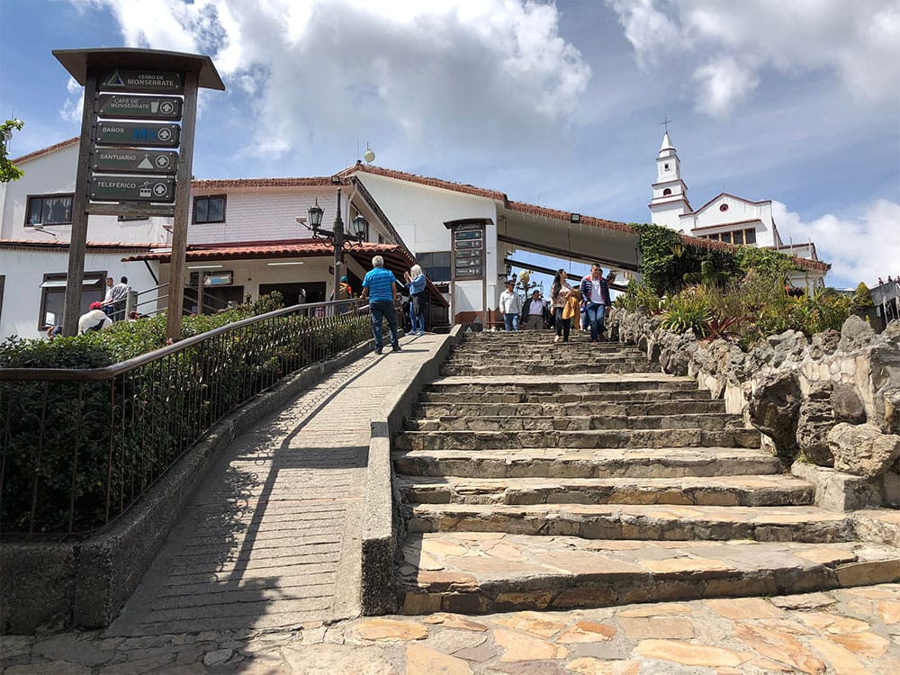 Extremely steep pathway on Monserrate.