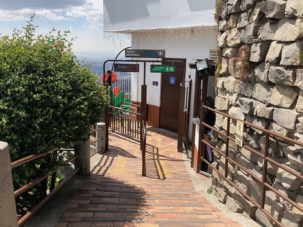 Extremely steep pathway on Monserrate.