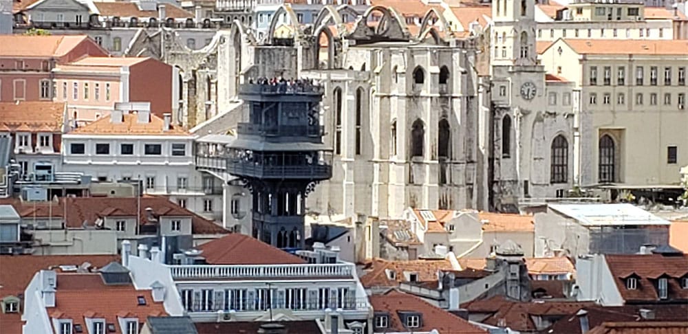 The Santa Justa Elevator, a popular tourist attraction.