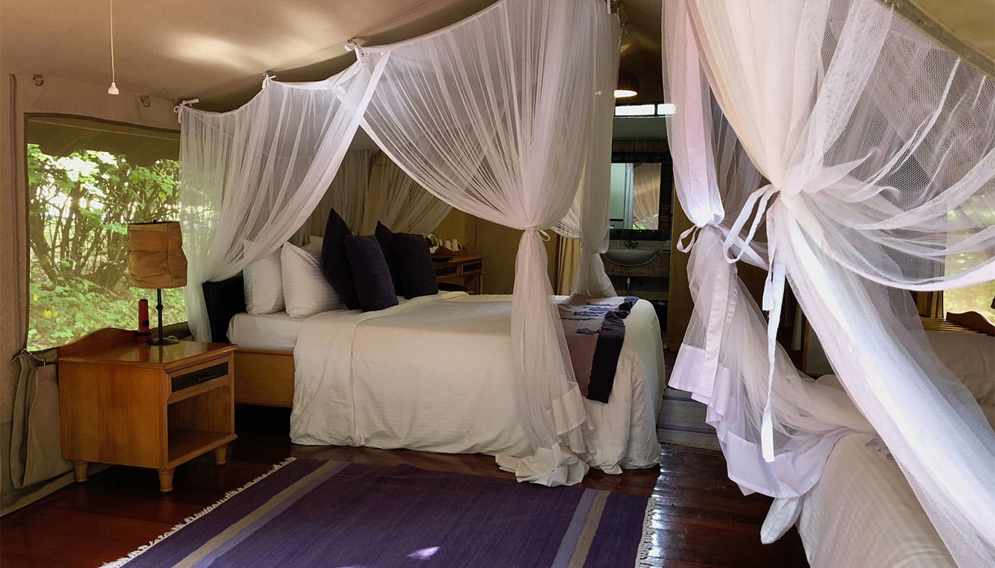 Wheelchair accessible tented safari camp in Kenya.