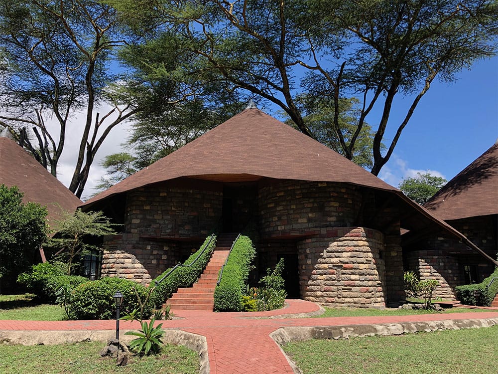 Exterior of a Lake Naivasa Sopa cottage.