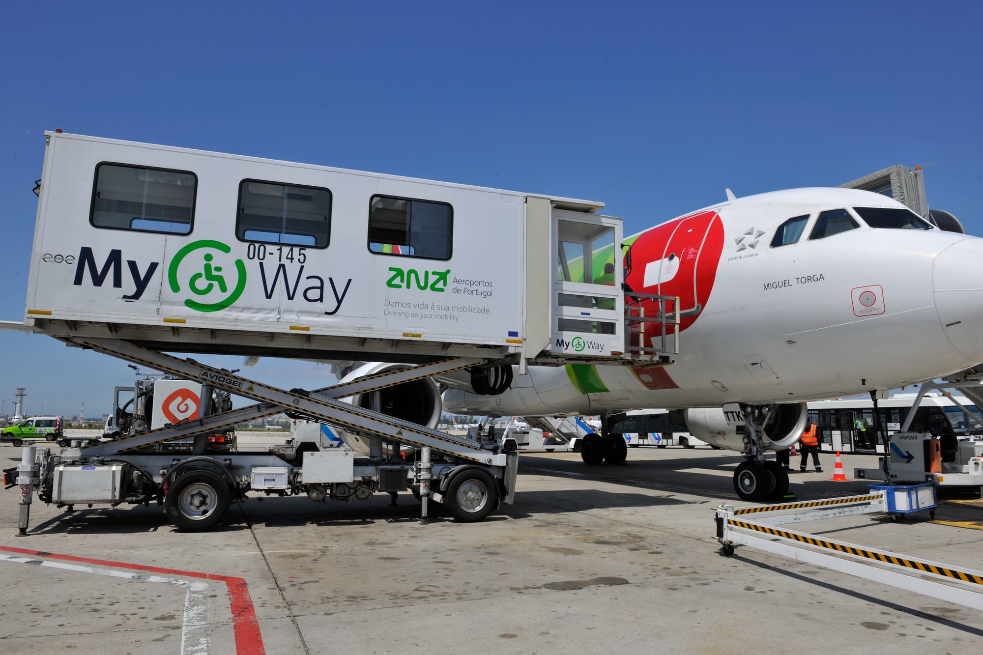 MyWay Ambulift at Lisbon Airport.