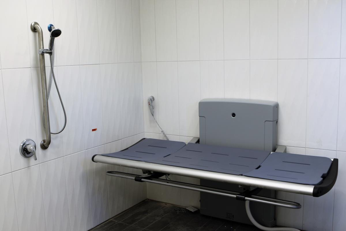 Adult changing table at Austin-Bergstrom International Airport.