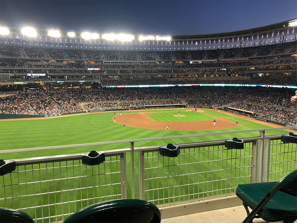 ADA seats in the left field bleachers.