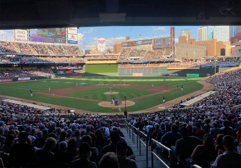 Minnesota Twins/Target Field view from section 115.