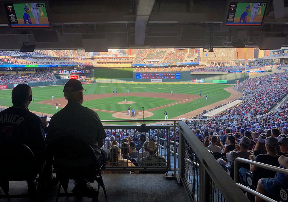 ADA seats behind home plate, section 115.