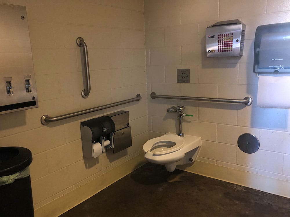 ADA accessible toilet at Target Field.