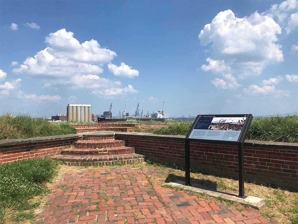 Lookout point to Baltimore Harbor.