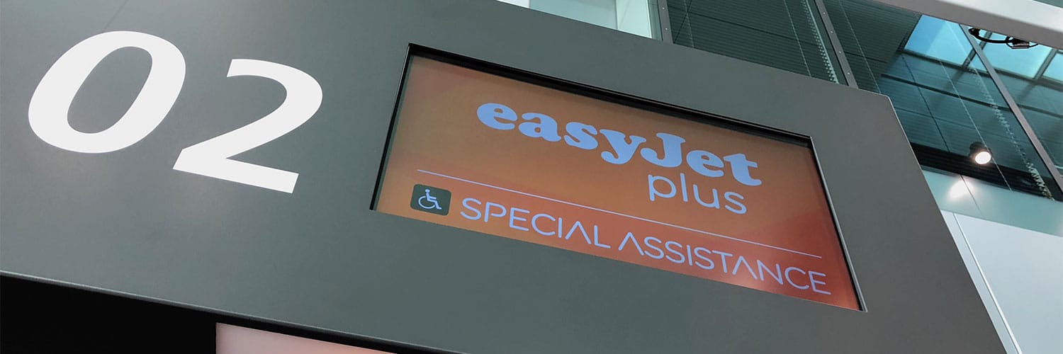 Wheelchair assistance at Luxembourg Airport.