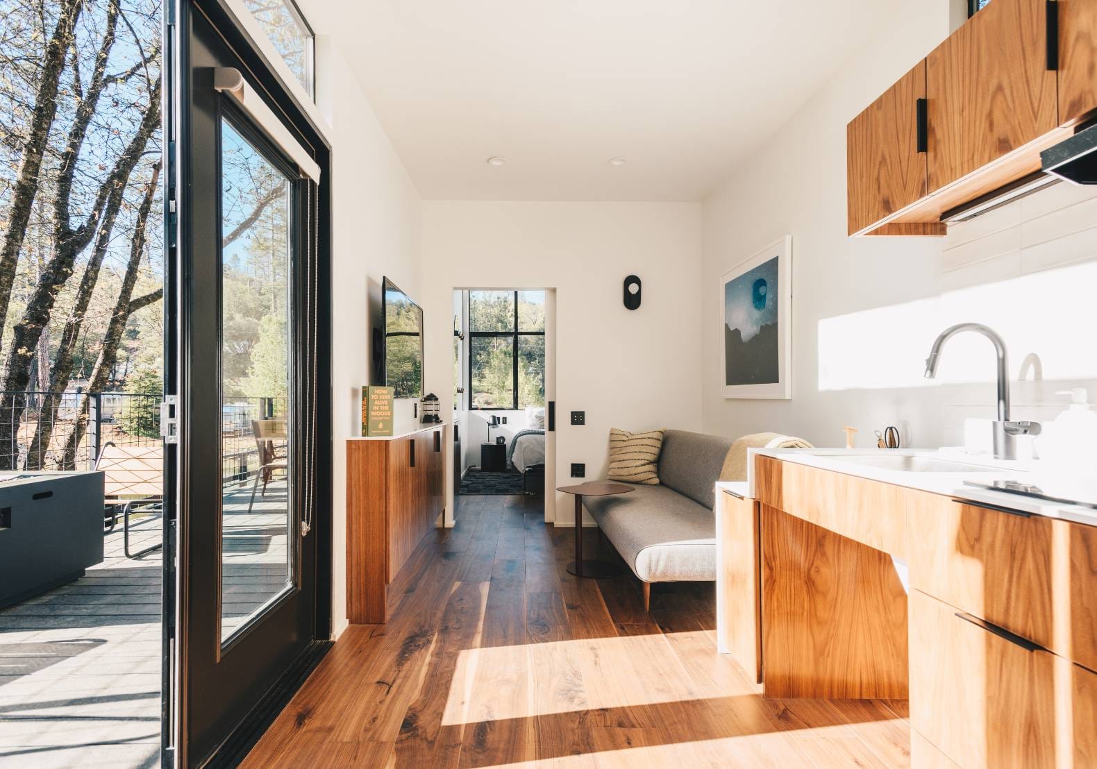 Accessible cabin interior.