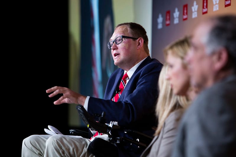 John Morris at the 2019 IATA Global Accessibility Symposium.