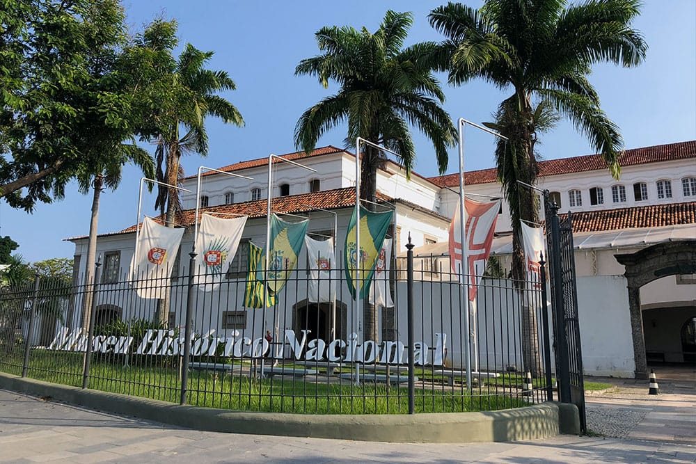 Exterior of the National History Museum of Rio de Janeiro.