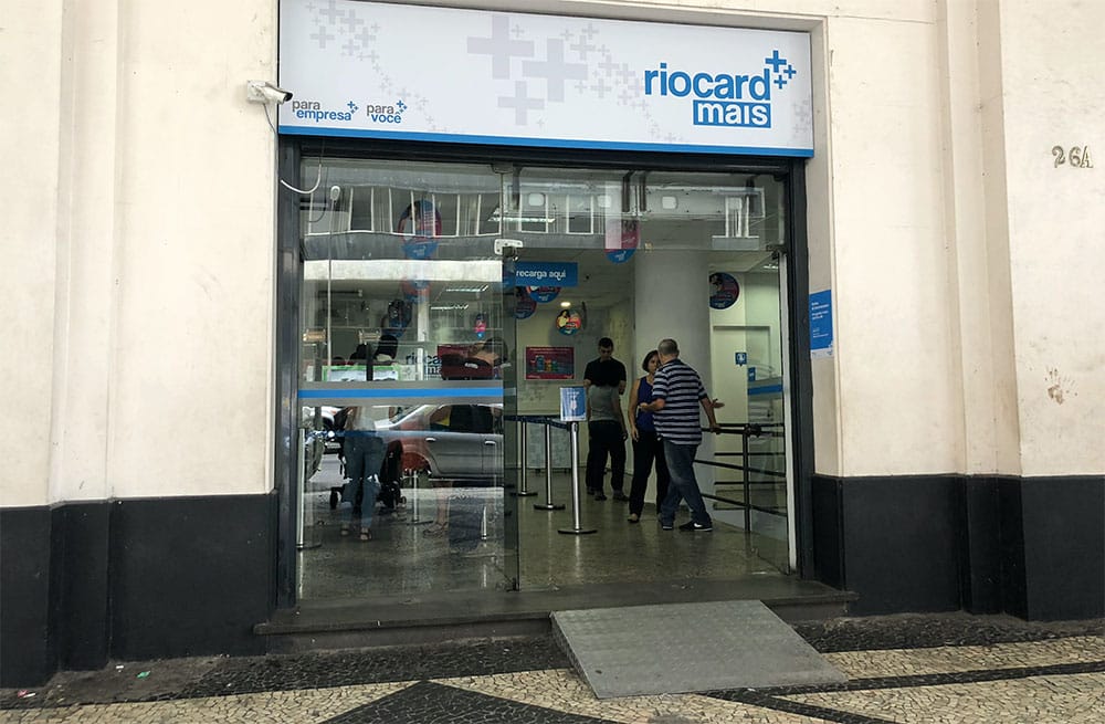 RioCard office in central Rio de Janeiro.