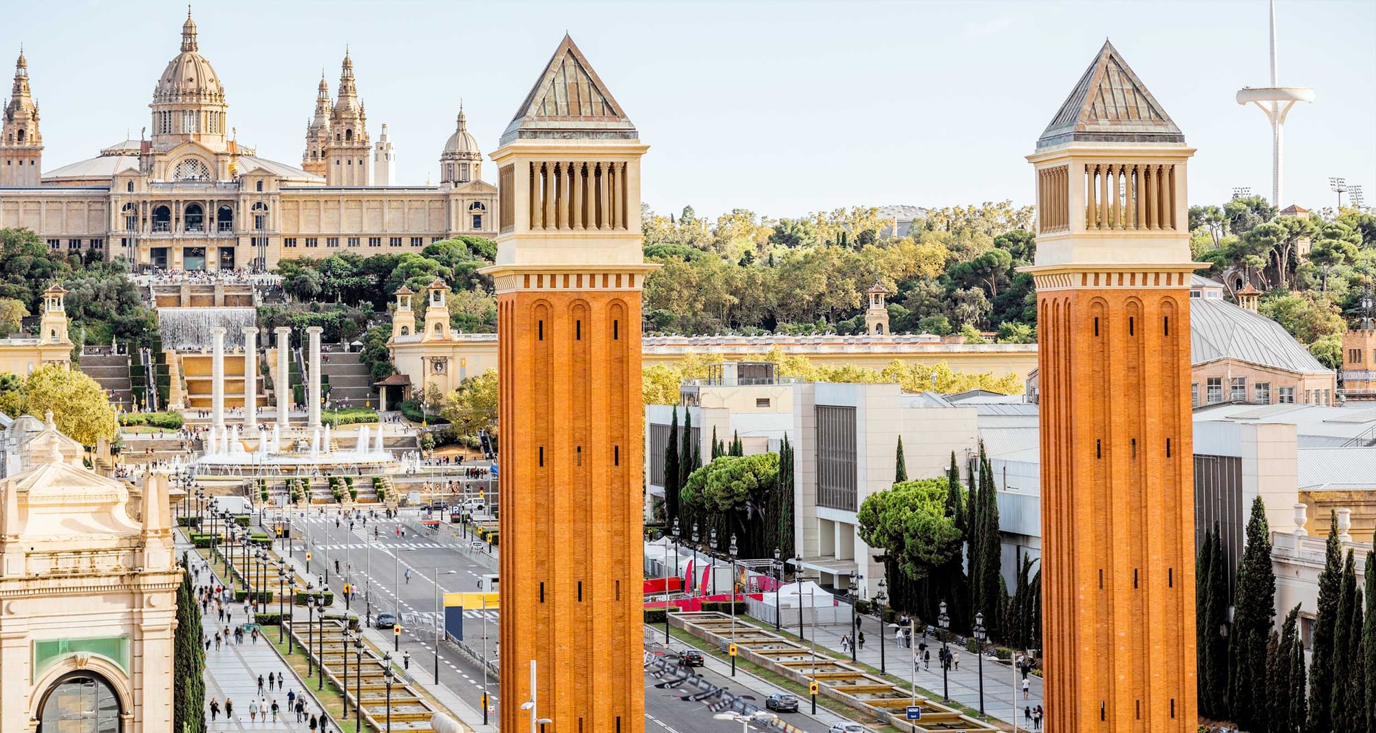 Barcelona, Spain skyline.