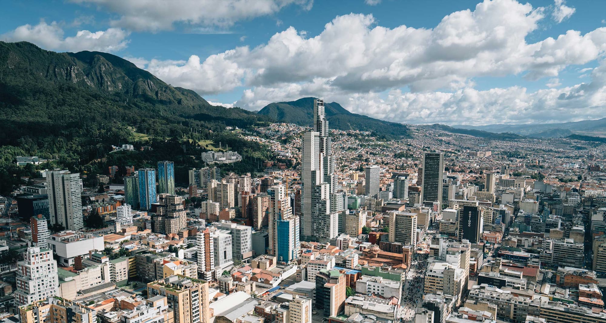 Bogota, Colombia skyline.