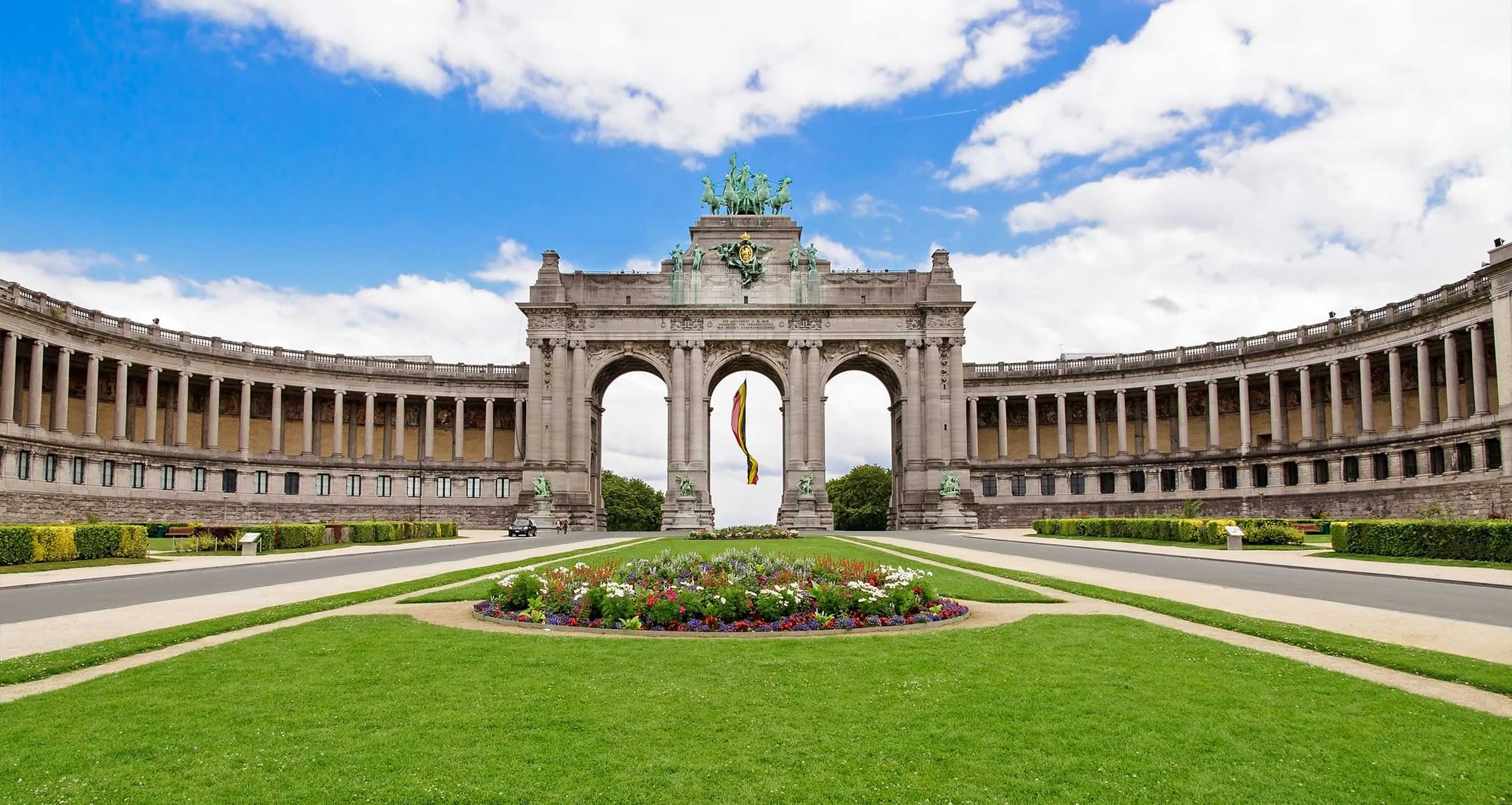 Brussels, Belgium skyline.