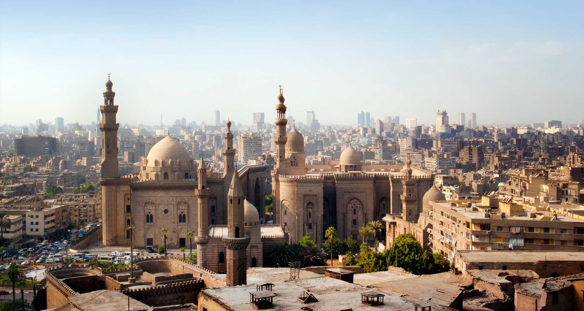 Cairo, Egypt skyline.