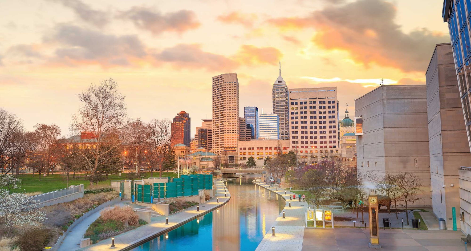 Indianapolis, Indiana skyline.