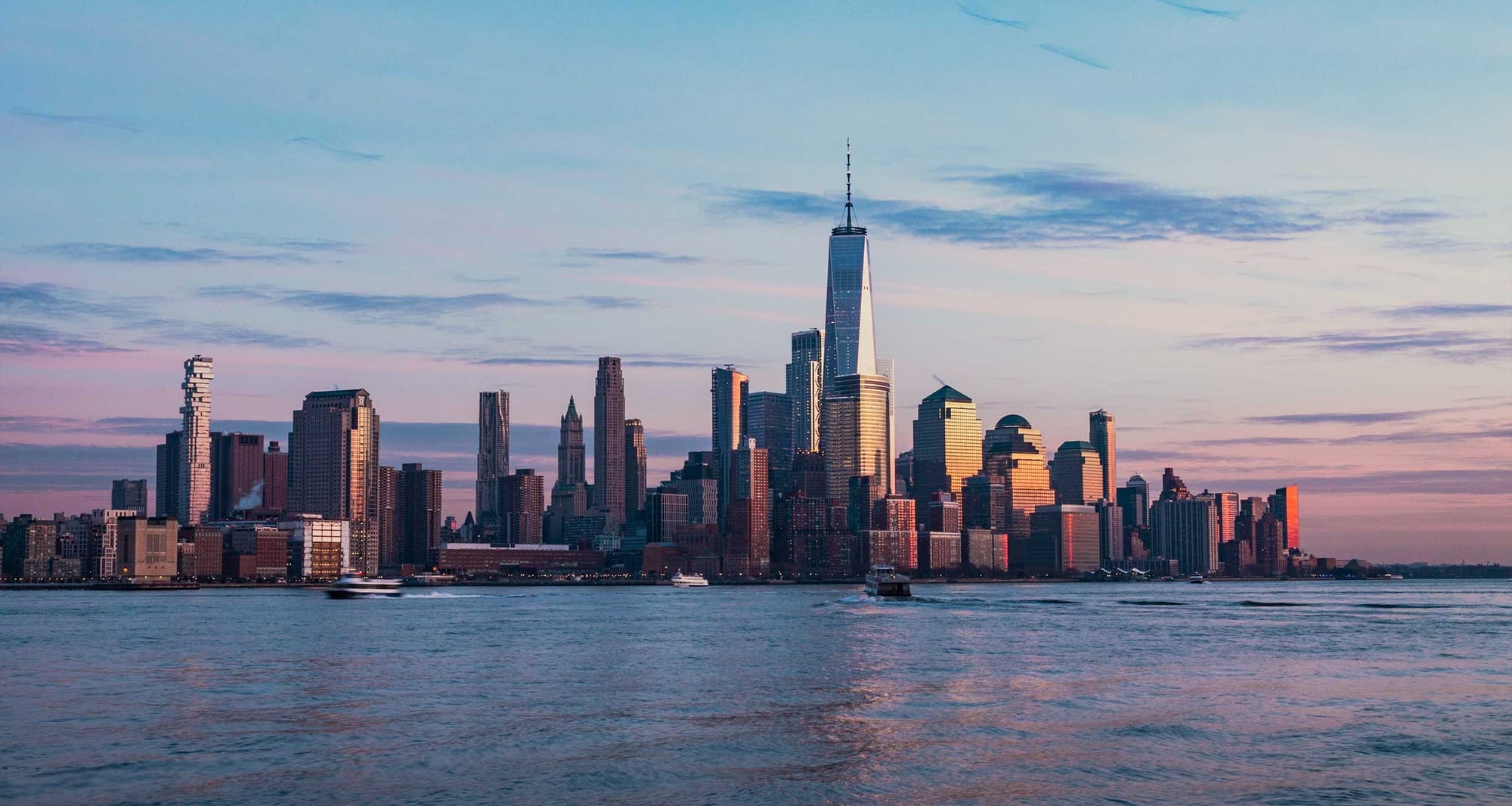 New York City skyline.