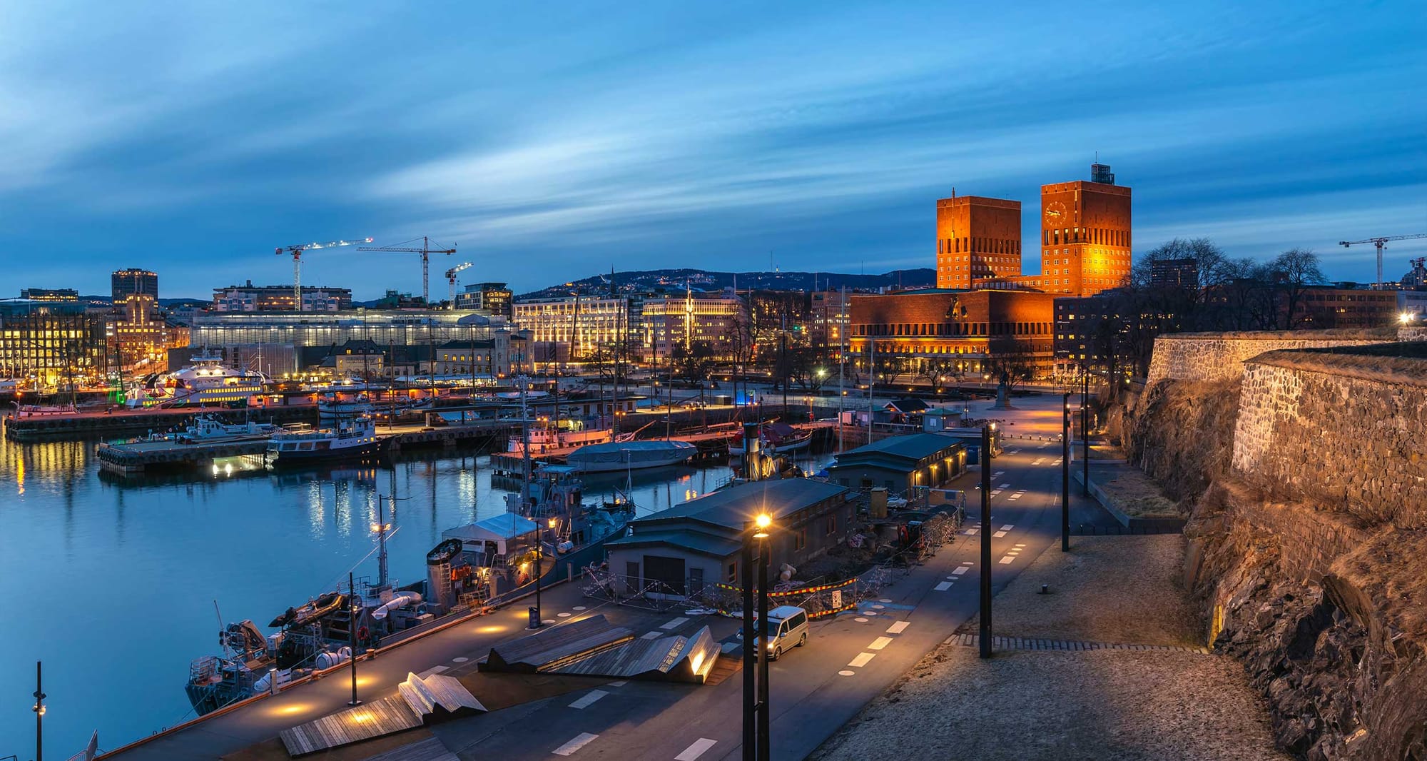 Oslo, Norway skyline.