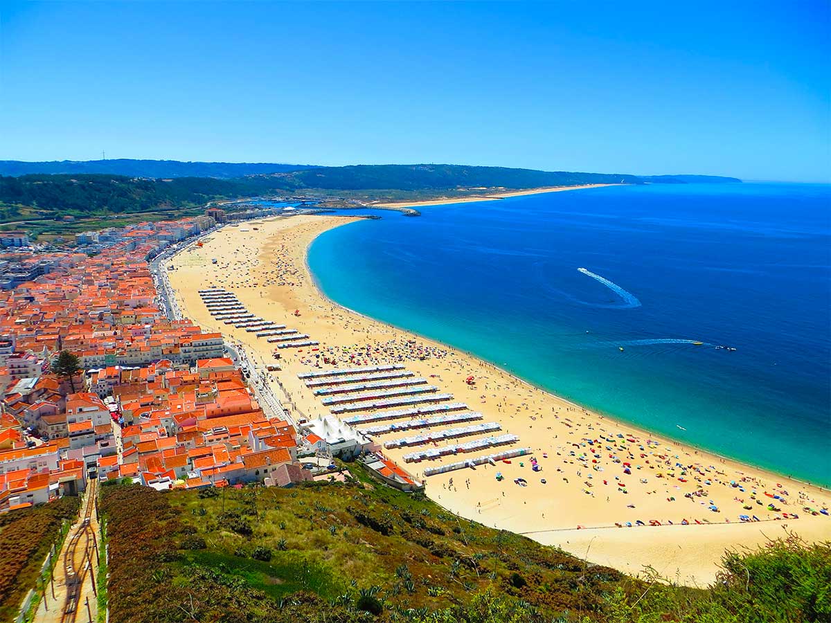 Nazare, Portugal beach.