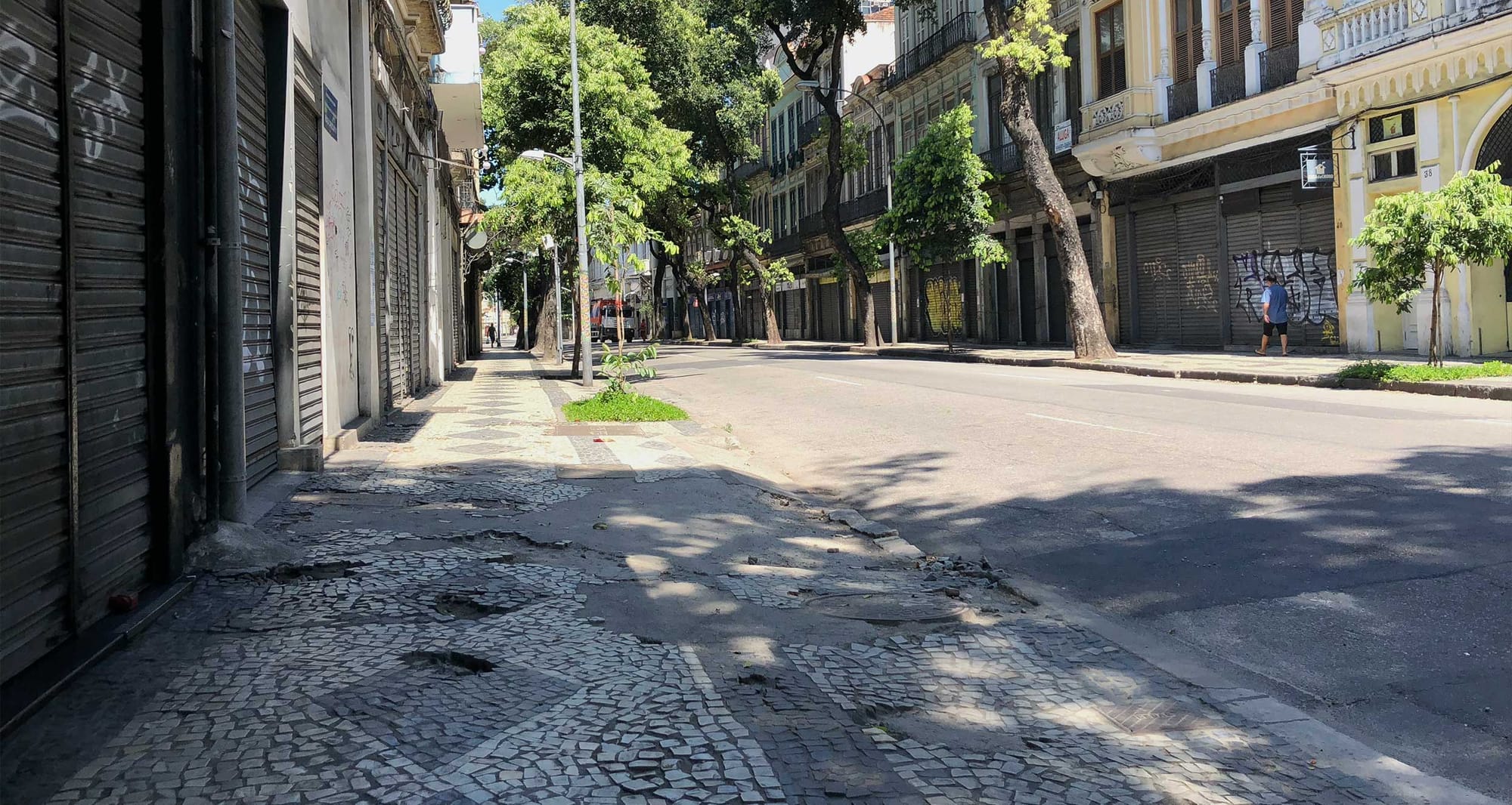 Rio de Janeiro sidewalks are generally wheelchair accessible.