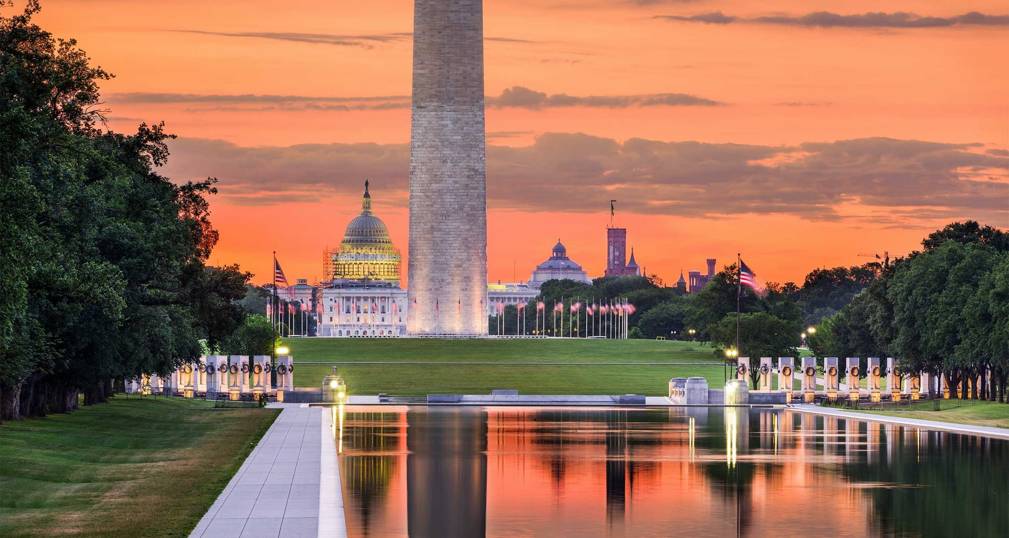 Washington, D.C. skyline.