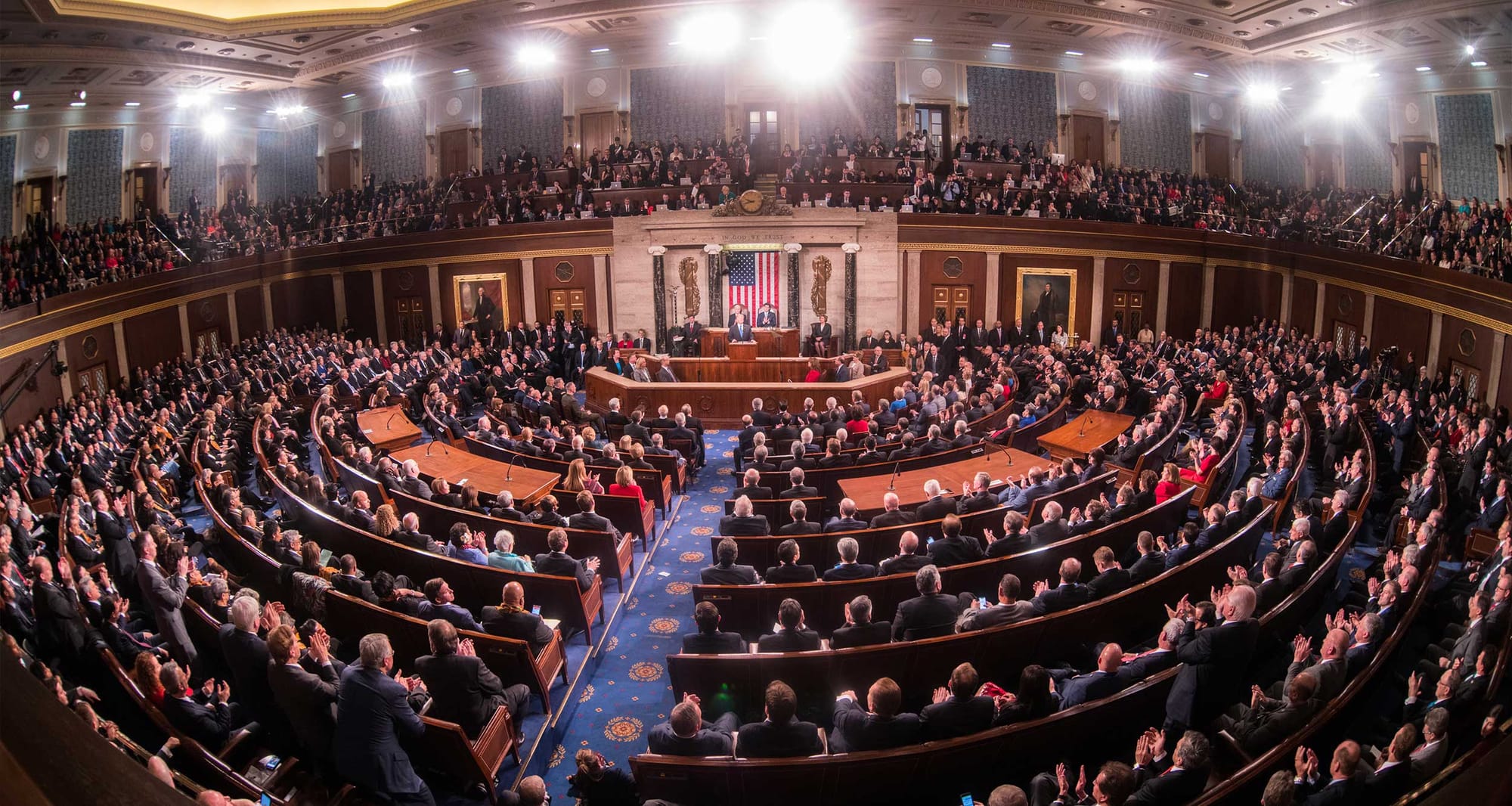 United States House of Representatives chamber during the 2018 State of the Union address.