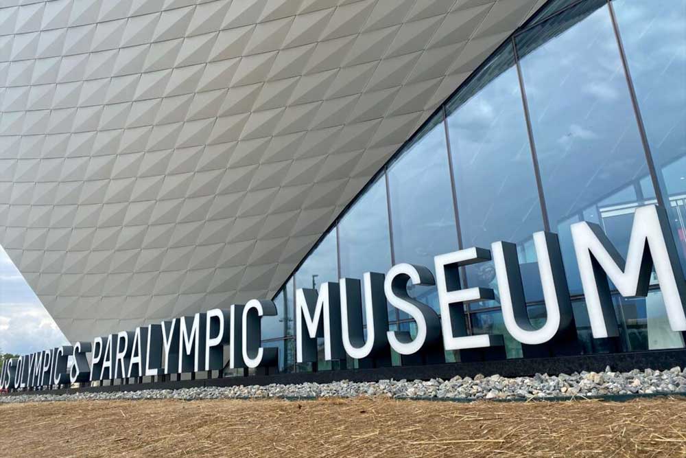 Exterior of Olympic and Paralympic Museum.