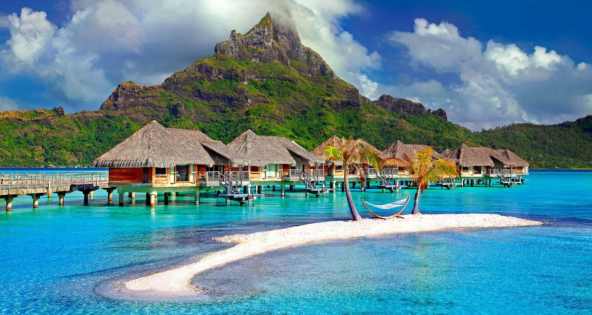 Beach in French Polynesia.