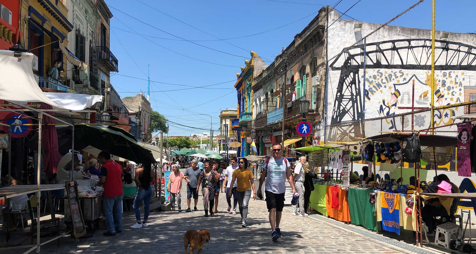 Boca neighborhood in Buenos Aires.