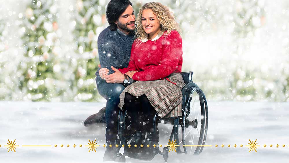 Ali Stroker and Daniel di Tomasso star in Christmas Ever After movie.