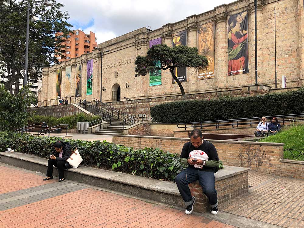 Front facade of National Museum of Colombia.