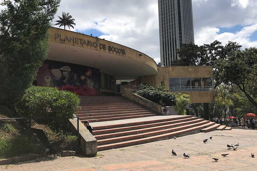 Exterior of Planetarium building.