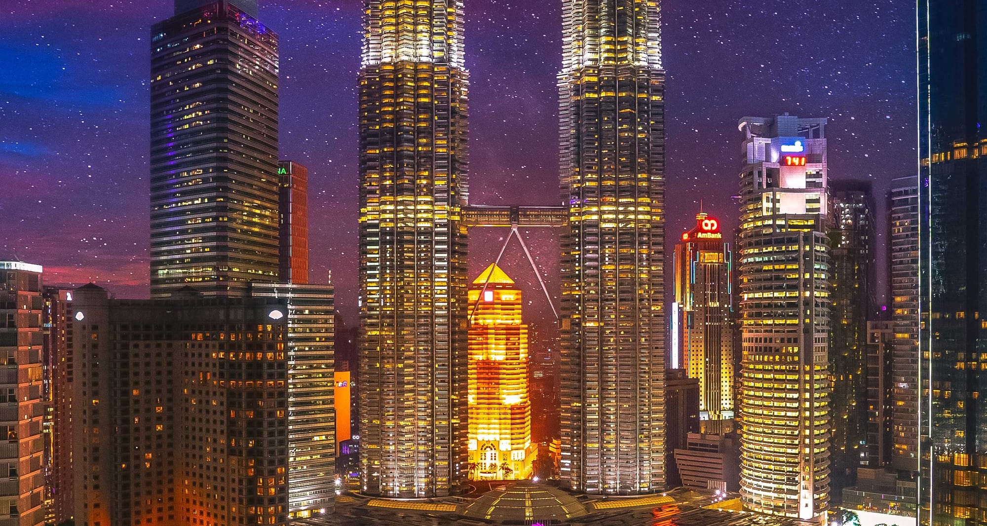 Kuala Lumpur skyline.