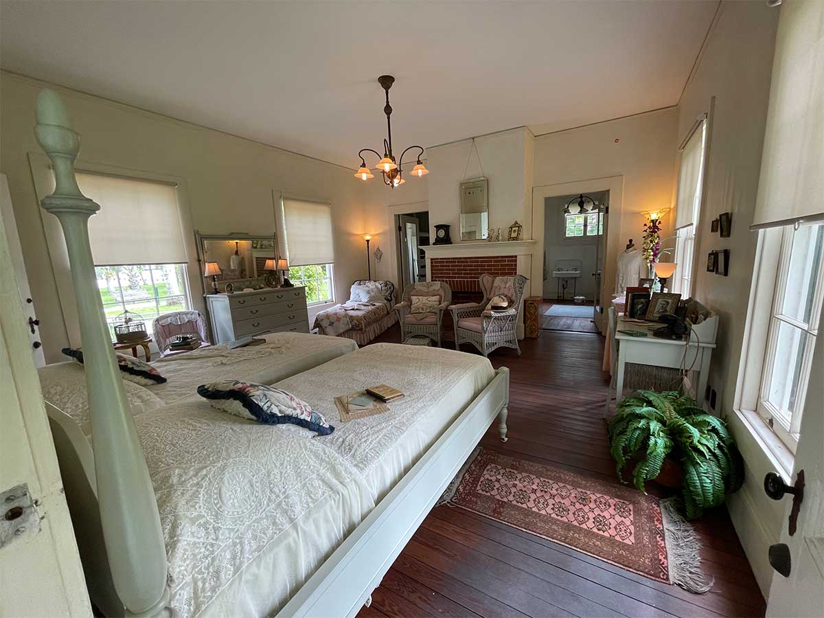 Bedroom in the Thomas Edison house.