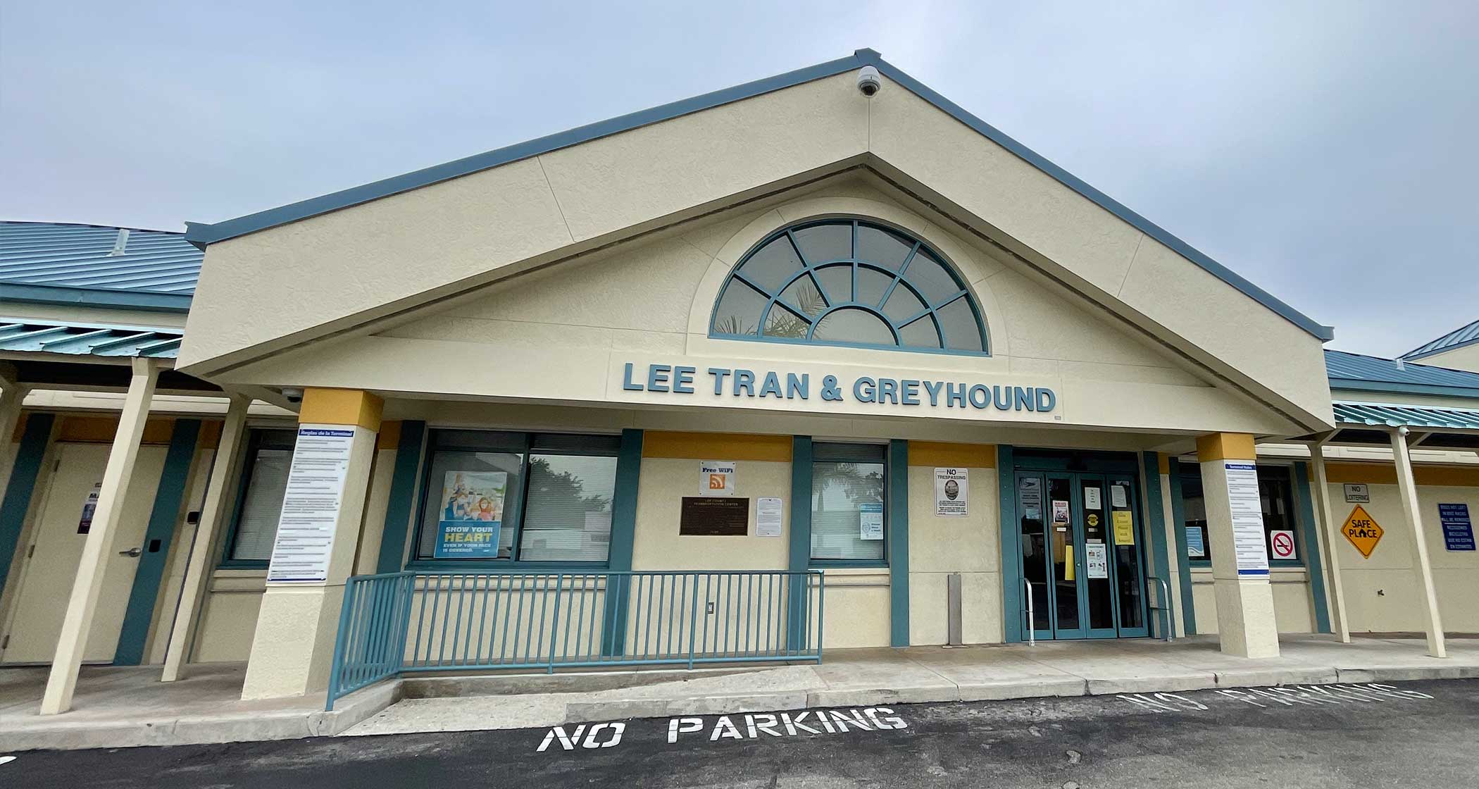 Fort Myers transportation center building.